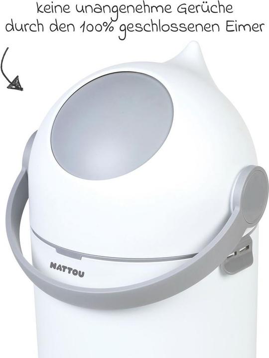 Produktbild Nattou Wickelauflagen Wickel-Set mit Wickelunterlage Softy & Windeleimer (50 x 70 cm)