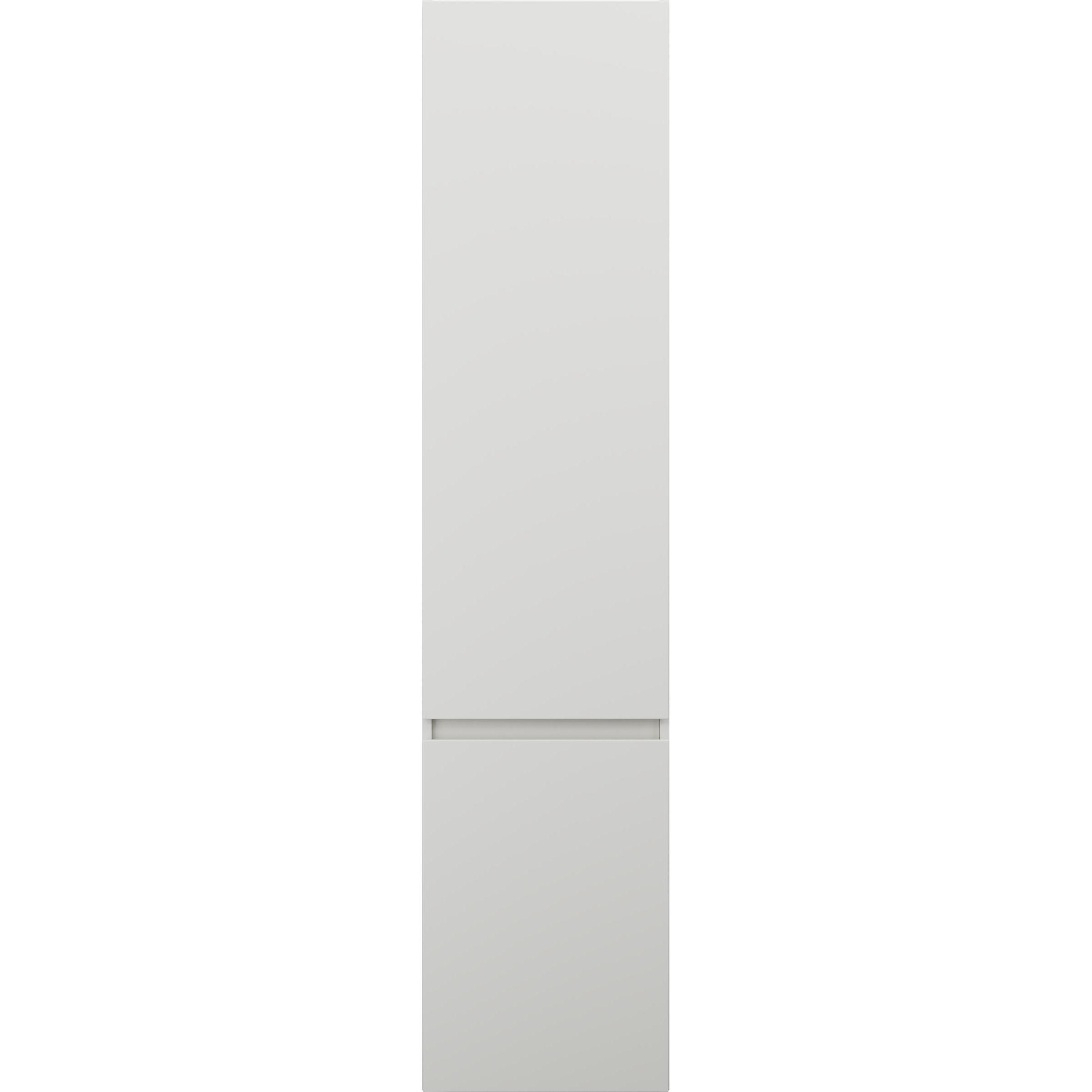 burgbad, Badezimmerschrank, Lin20 Hochschrank Wandhängend mit 2 Türen, 345mm Tiefe, Türanschlag rechts, 400x345x1760m