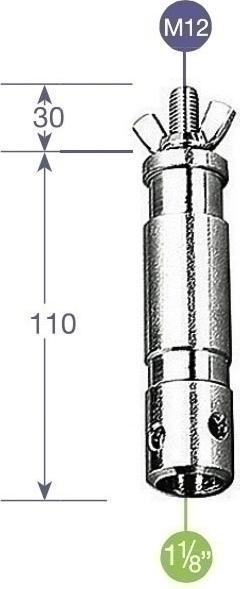 Produktbild Manfrotto 1 1 8 auf M12 (Stativadapter)