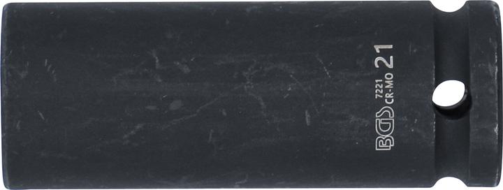 Produktbild BGS Kraft-Steckschlüssel-Einsatz Sechskant, tief Antrieb Innenvierkant 12,5 mm (1/2") SW 21 mm (21 mm)