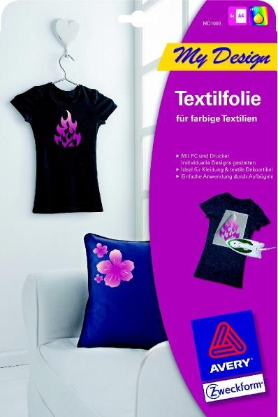 Image du produit Avery Film textile pour textiles colorés
