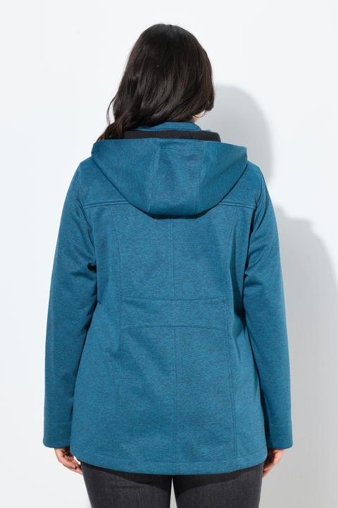 Produktbild Ulla Popken HYPRAR Softshelljacke, wasserdicht, Kapuze, 2-Wege-Zipper (46, 48)