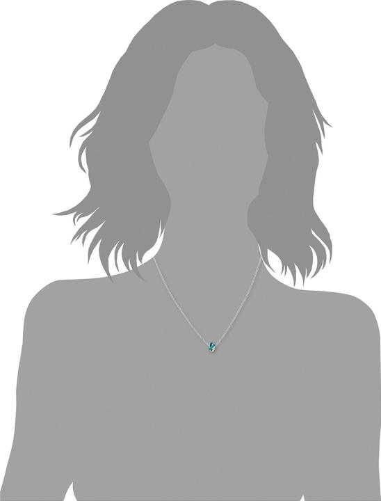 Actual product image Amor Necklaces (Silver, Swarovski Crystal, 45 cm)