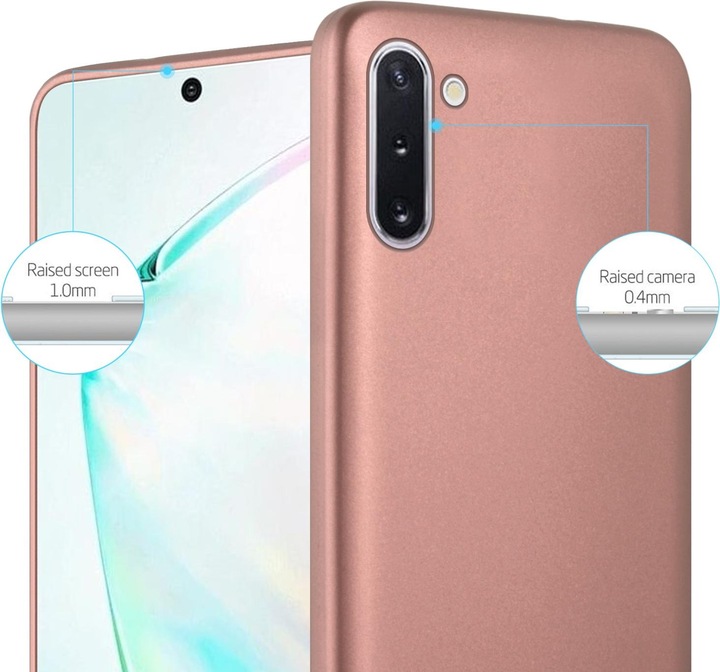 Produktbild Cadorabo TPU Matt Metallic Cover (Samsung Galaxy Note 10)