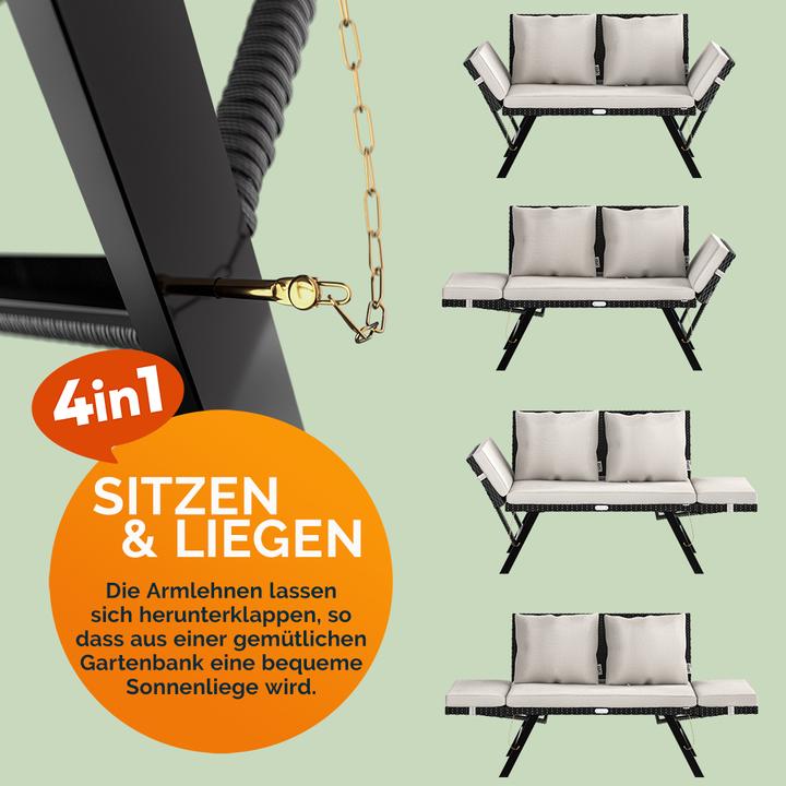 Image du produit Casaria Banc de jardin 2en1