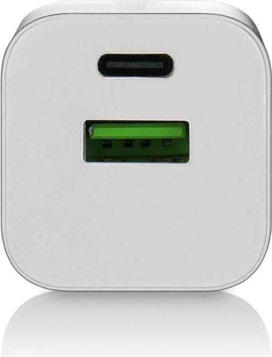 Produktbild Everactive USB/USB-C-Ladegerät QC3.0 30 W GaN-Technologie Weiss (30 W, 2 Ports)