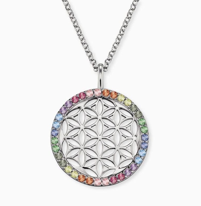 Produktbild Engelsrufer Halskette Lebensblume (925er Silber rhodiniert, 50 cm)