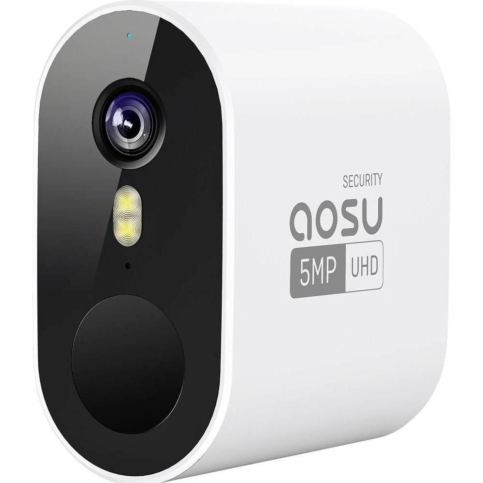 Aosu C6S C6S0.WAUS01000 WLAN IP Überwachungskamera-Set 2560 x 1920 Pixel (2560 x 1920 pixel), Telecamera di rete, Bianco