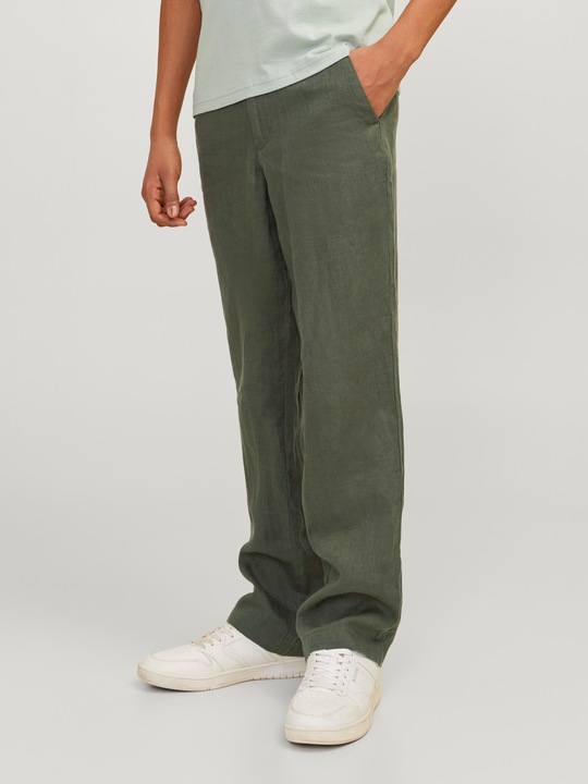 Actual product image Jack & Jones Jpstkarl Jjlawrence Linen Chino Sn Jnr (158)