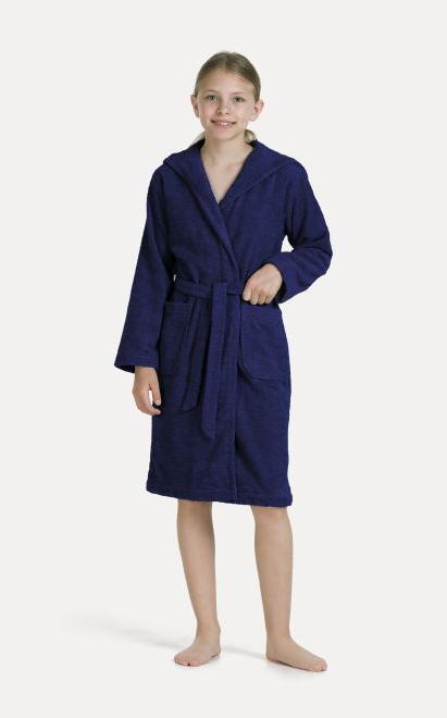 Actual product image Möve Superwuschel Kids &Teens Kapuzenmantel deep sea (140)