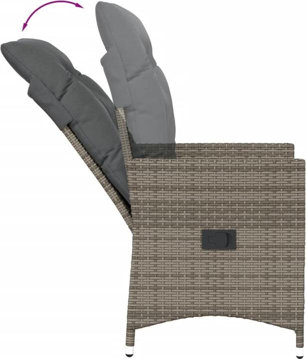 Produktbild vidaXL Gartensessel verstellbar