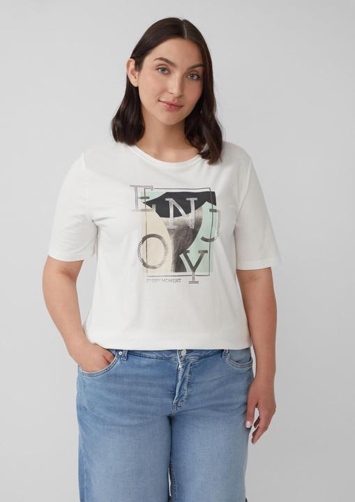 Produktbild S.Oliver T-Shirt Elastisches T-Shirt mit Frontprint (48)