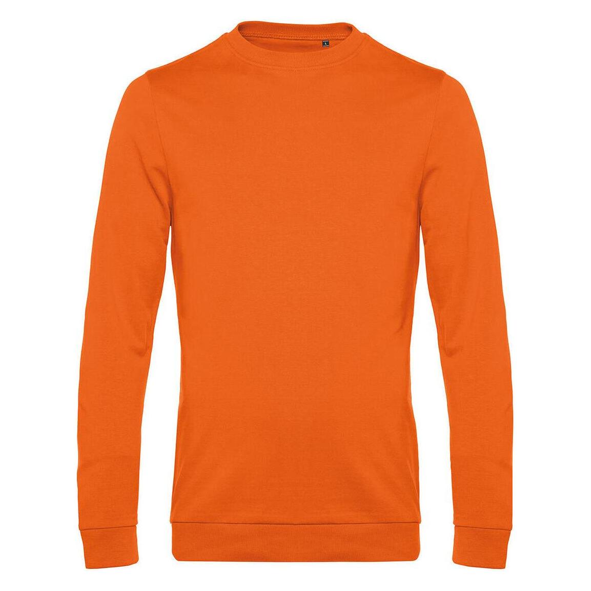B&C, Unisex, Pullover, Sweatshirt Aus Französischem Terry, Orange, (L)