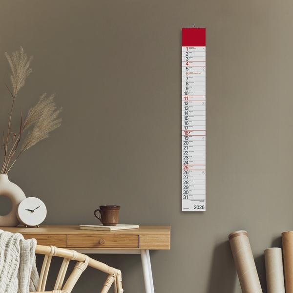 Produktbild StreifenplanerRot2026