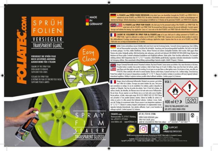 Actual product image Foliatec Spray film