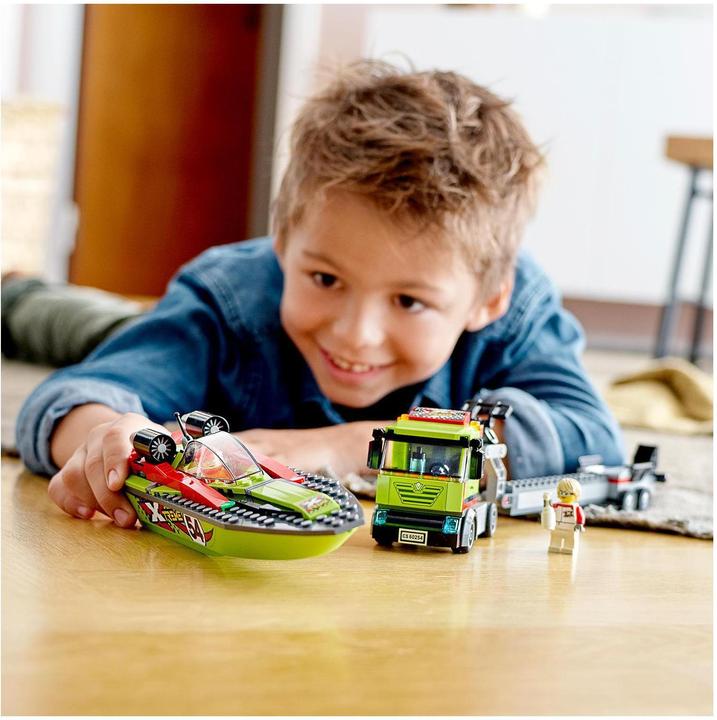 Produktbild LEGO Rennboot-Transporter (60254, LEGO City)