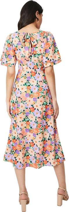Actual product image Dorothy Perkins Womens/Ladies Floral Bow Angel Sleeve Midi Dress (34)