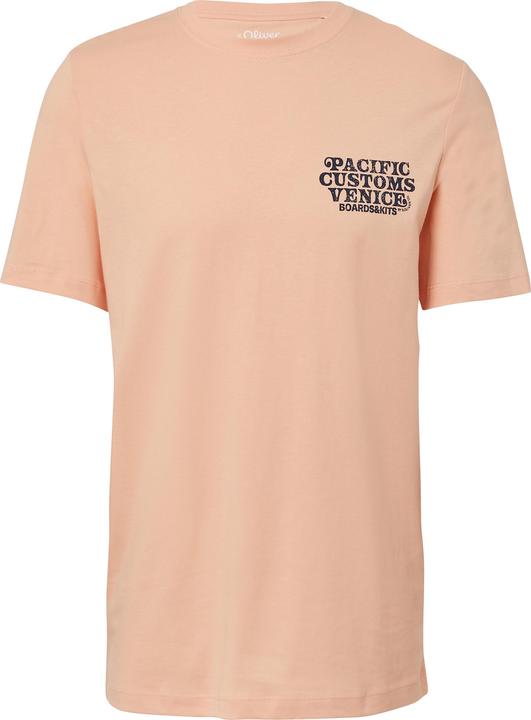 S.Oliver T-Shirt Baumwoll-T-Shirt mit Crewneck und Artwork (M)