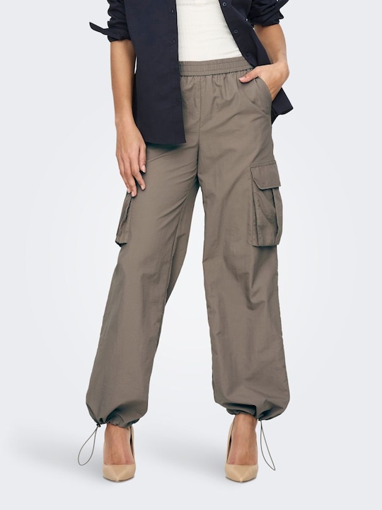 Produktbild JdY Weiter Beinschnitt Mittlere Taille Gummizug Hose Cargo-Hose (XS)