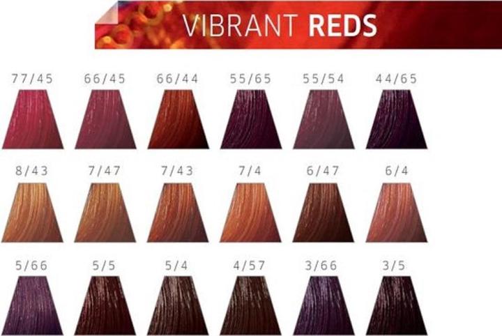 Actual product image Wella Color Touch Vibrant Reds (66/44 dark blonde intense red-intensive)