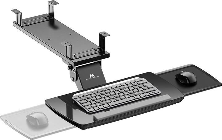 Immagine prodotto Maclean Untertisch-Tastaturhalter verstellbar max. 5kg schwarz MC-156 B