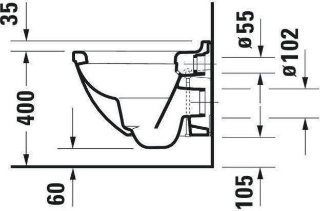 Produktbild Duravit Tiefspl-WC Starck 3 compact verkrzt 48,5 cm wei wandhngend 2227090000