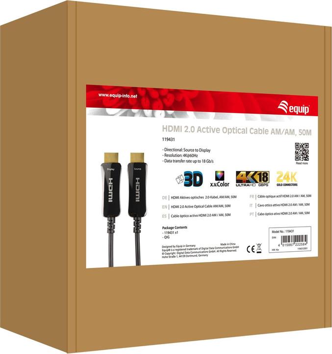 Image du produit equip HDMI (Typ A) — HDMI (Typ A) (50 m)
