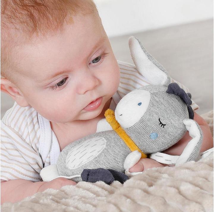 Actual product image Fehn Mini musical clock donkey NATURE