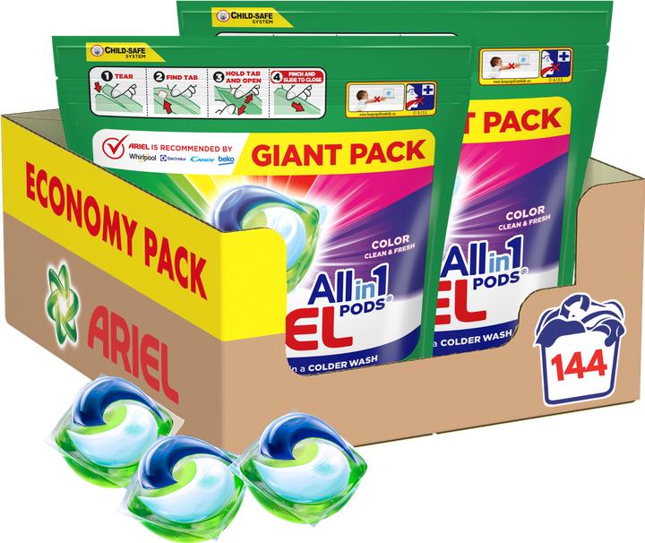 Image du produit Ariel Tout-en-un (144 Cycles de lavage, Pods de lavage)