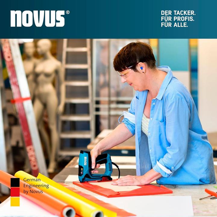 Produktbild Novus Tools 031-0370 Elektrotacker Klammerntyp Typ 11, Typ 53F Klammernlänge 6 - 14mm