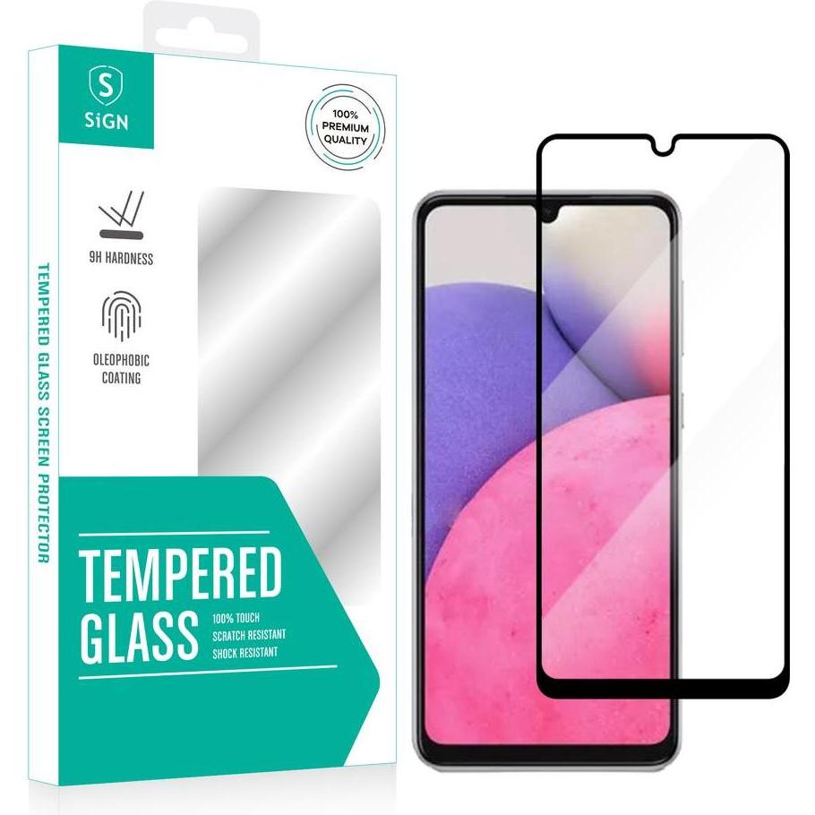 SIGN Protezione dello schermo 2.5D Vetro temperato per Samsung Galaxy A33 5G (Samsung Galaxy A33 5G), Pellicola protettiva smartphone