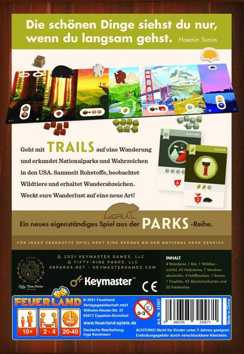 Produktbild Feuerland Trails - Brettspiel (Deutsch, 2 - 4 Spieler)
