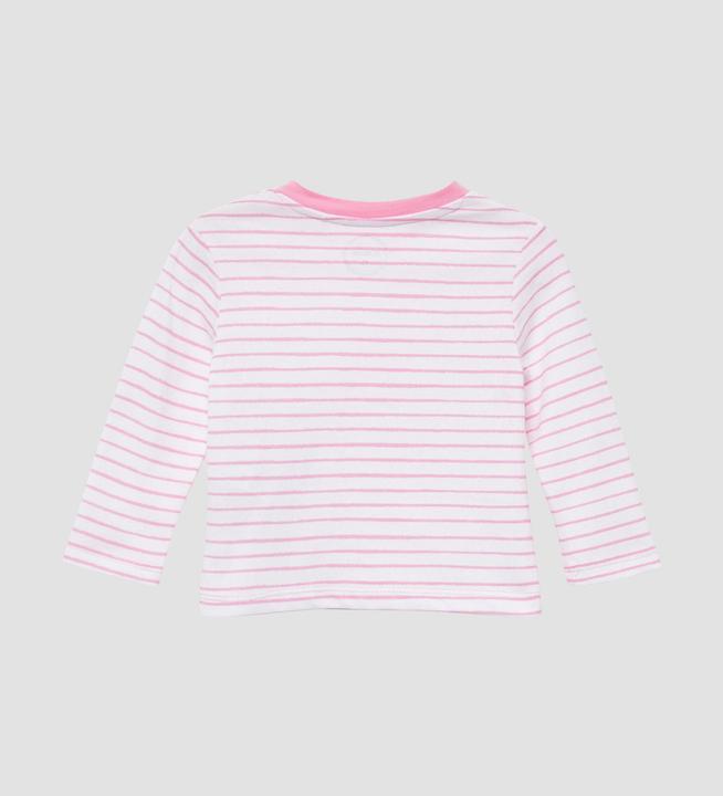 Produktbild S.Oliver T-Shirt Gestreiftes Unisex Longsleeve mit Frontprint (68)