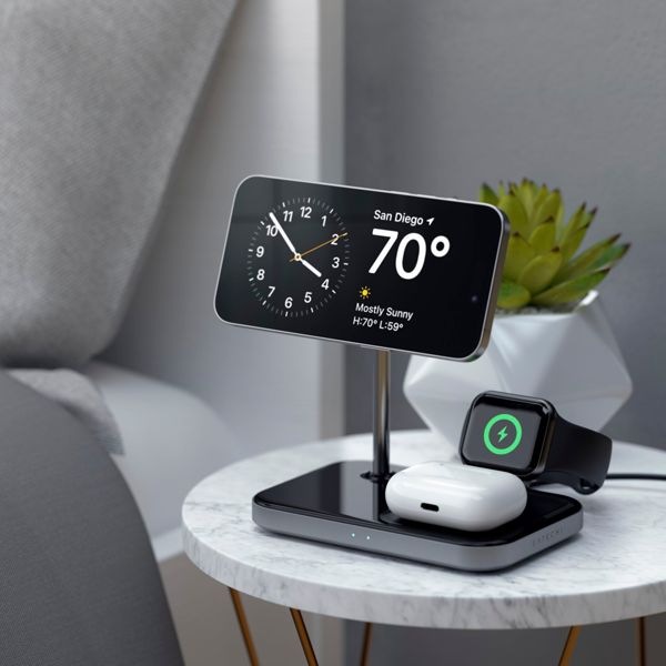 Actual product image Satechi 3-in-1 Magnetic Wireless Charging Stand (7.50 W)