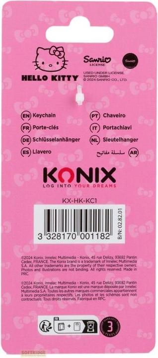 Actual product image Konix HELLO KITTY - Licorne - Porte-Clés