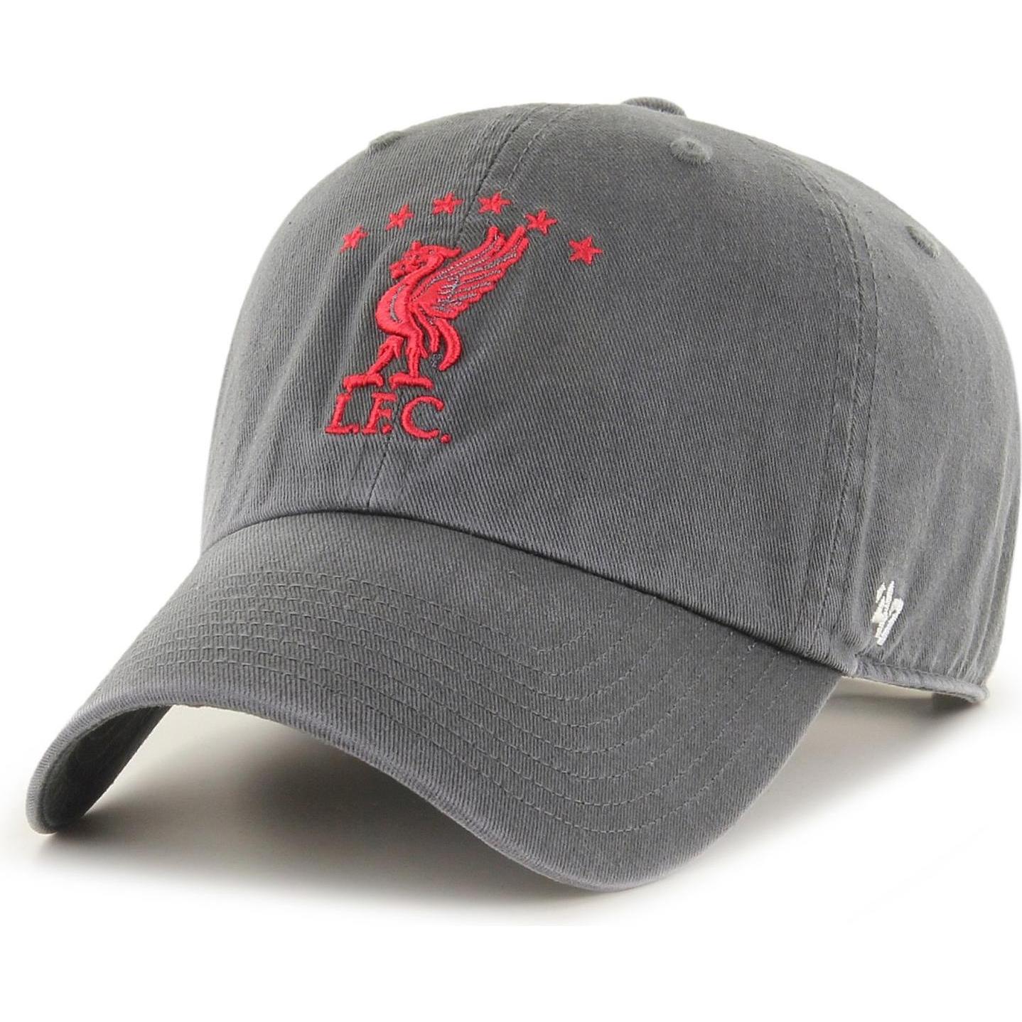 47 Brand, Herren, Cap, Relaxedfit Clean Up FC Liverpool Liverbird, Grau, (One Size)
