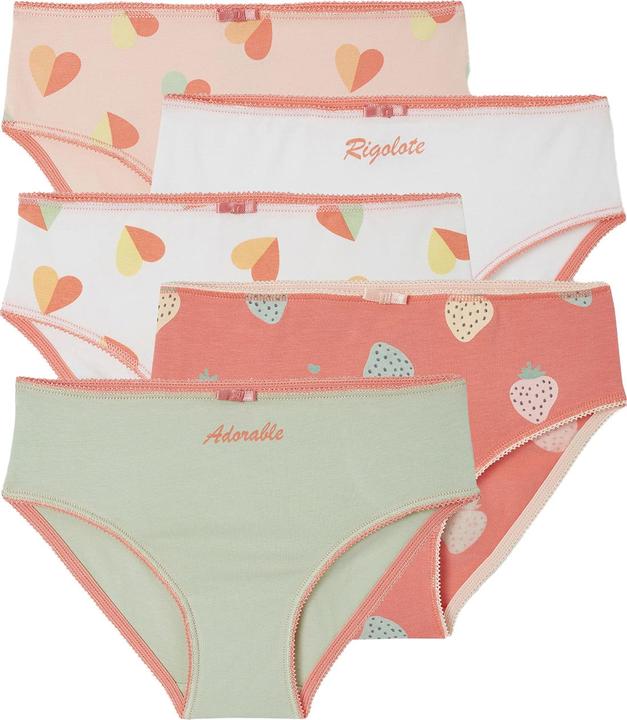 Produktbild Vertbaudet Bio-Kollektion: 5er-Pack Mädchen Slips mit kleiner Schleife (86, 5er Pack)