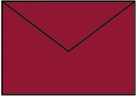 Actual product image Rössler Envelope Paperado C6 SF rosso ribbed (C6, 1 x)