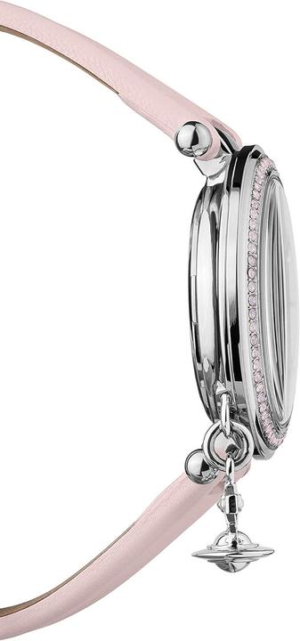 Actual product image Vivienne Westwood Orb Pastelle Ladies Quartz Watch with Silver Dial and Leather Strap