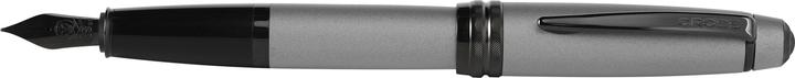 Productafbeelding Cross Vulpen Bailey mat grijs, PVD zwarte XF penpunt (Mat grijs, 1 x)