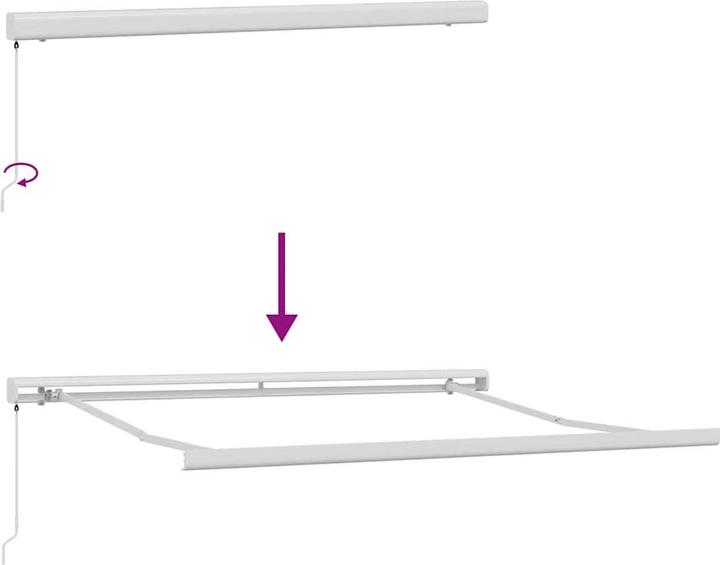 Actual product image vidaXL Einziehbare Markise (3 m)