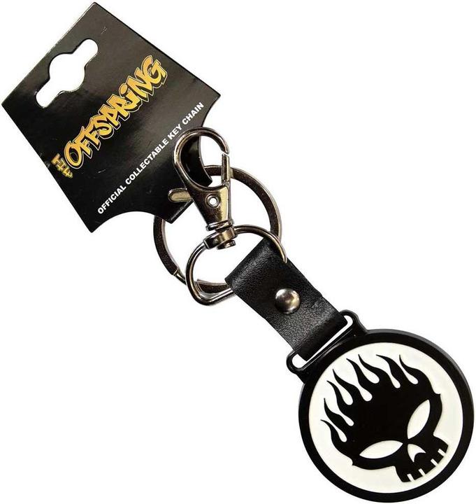 Actual product image Universal Textiles Skull Leather Strap Keyring