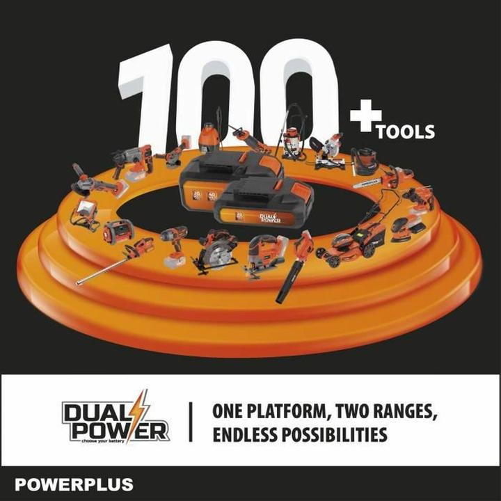 Actual product image Powerplus Dual Power Chainsaw brushless 40V 350mm - excl. battery and charger - 1 Acc. (Battery chain saw)