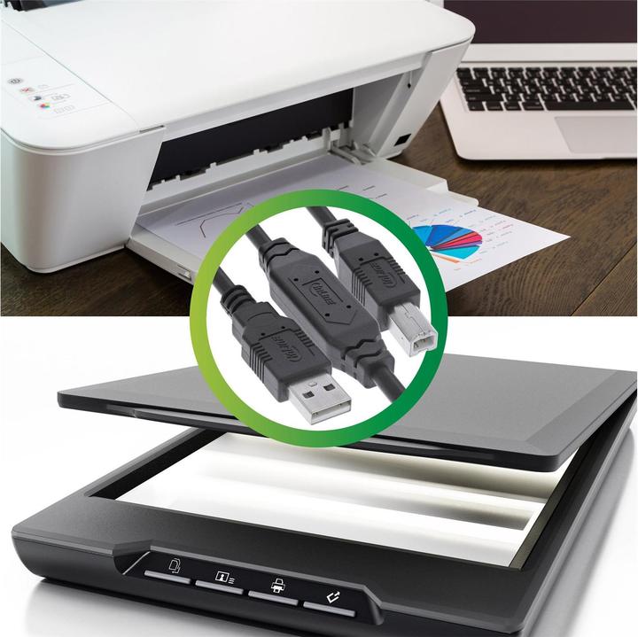 Produktbild InLine USB 2.0 Aktiv-Kabel, USB-A Stecker zu USB-B Stecker, 20m (20 m, USB 2.0)