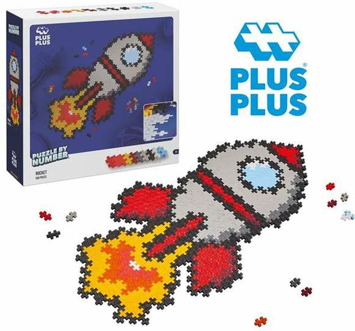 Produktbild Plus-Plus 500 Kreativ Bausteine Puzzle Rakete (500 Teile)