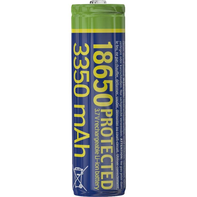 Gembird EG-BA-18650/3350 Lithium-ion 18650 baterija protected 3350mAh (1 Stk., 18650, 3350 mAh), Batterien + Akkus