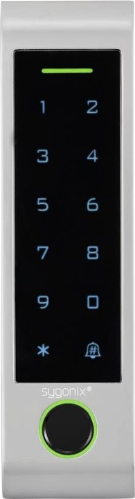 Actual product image Sygonix SY-6121662 Fingerprint/RFID access system Surface mounting 12 V/DC, 1 (Fingerprint, Electronic numerical code, Smartphone, Key card)