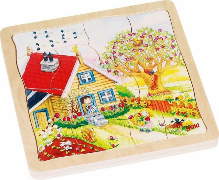 Goki 4-lagige puzzel seizoenen (54 onderdelen)