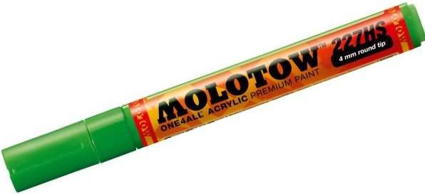 Actual product image Molotow Permanent marker One4All 227 HS refillable 4mm cocoa77 universes green (1x)