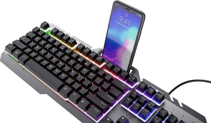Actual product image Trust Gxt853 Esca Metal Keyboard Nd (Cable)